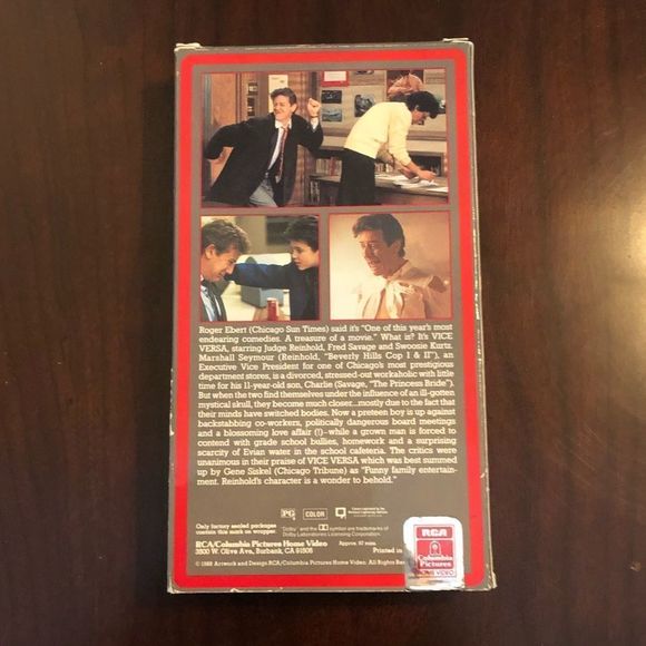3 for $30 Vice Versa VHS, Vintage,‎ with Judge Reinhold, 1998 - Picture 5 of 5